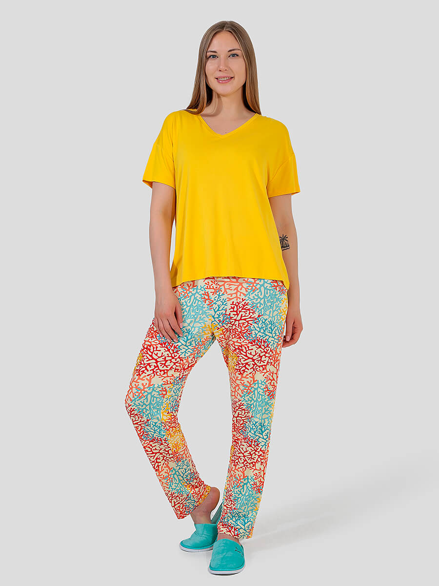 

Пижама женская Vitacci TR501-27 желтая M, Желтый, TR501