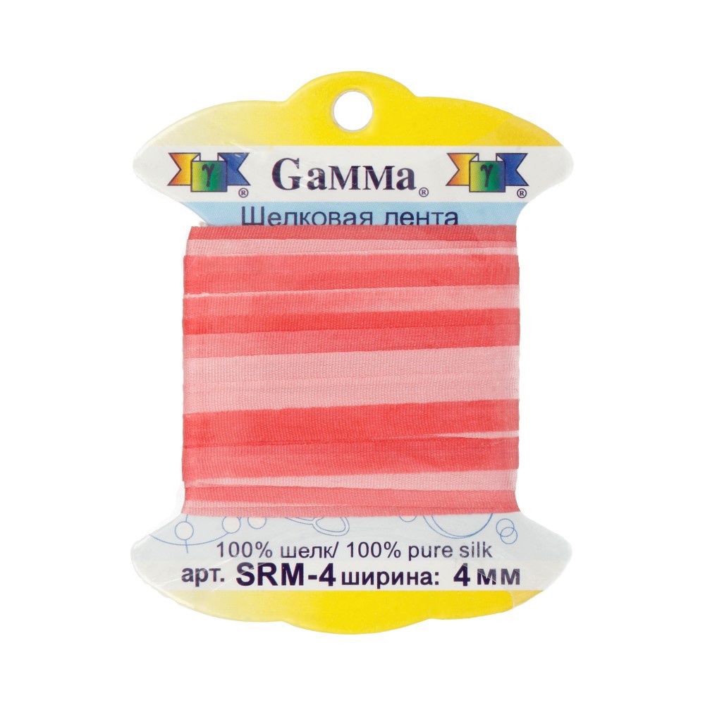 

Gamma шелковая, 4 мм, 9,1 +/- 0,5 м, M018, цвет бледно-розовый и розовый, Разноцветный, шелковая, 4 мм, 9,1 +/- 0,5 м, M018, цвет бледно-розовый и розовый