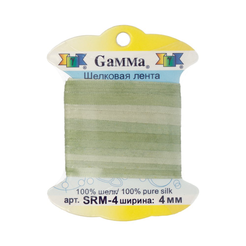 

Gamma шелковая, 4 мм, 9,1 +/- 0,5 м, цвет серо-зеленый и зеленый (M006), шелковая, 4 мм, 9,1 +/- 0,5 м, цвет серо-зеленый и зеленый (M006)
