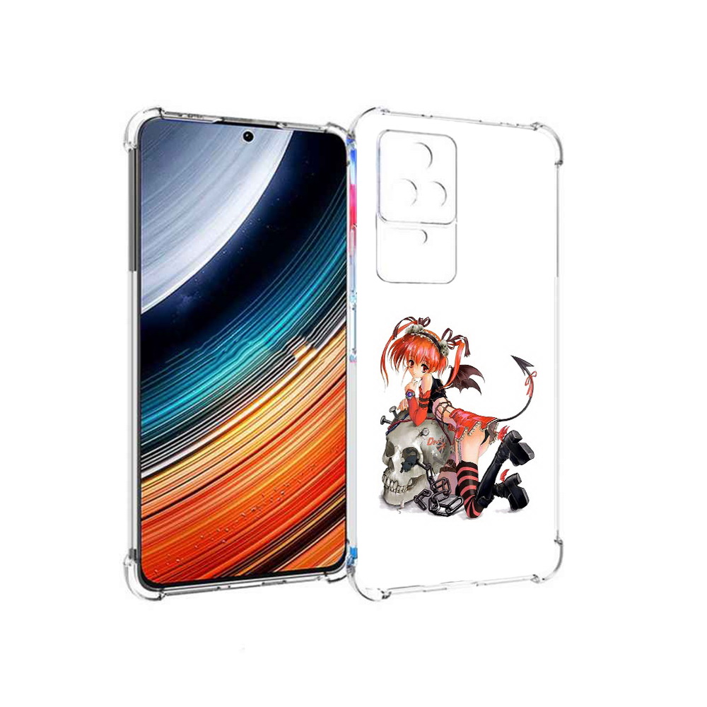 

Чехол MyPads аниме для Xiaomi Redmi K40S/Poco F4, Прозрачный, Tocco