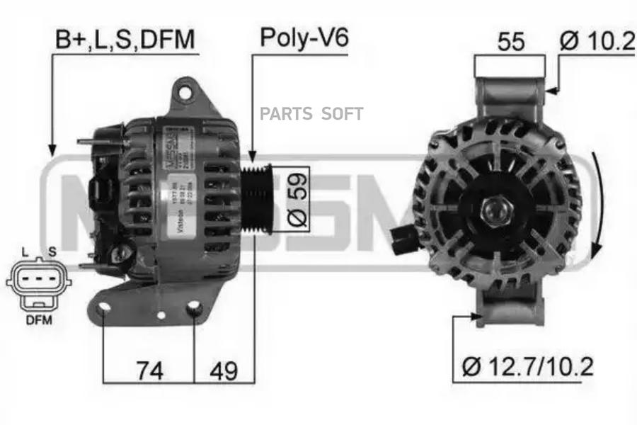 

Генератор FORD Mondeo 1,8-2,5