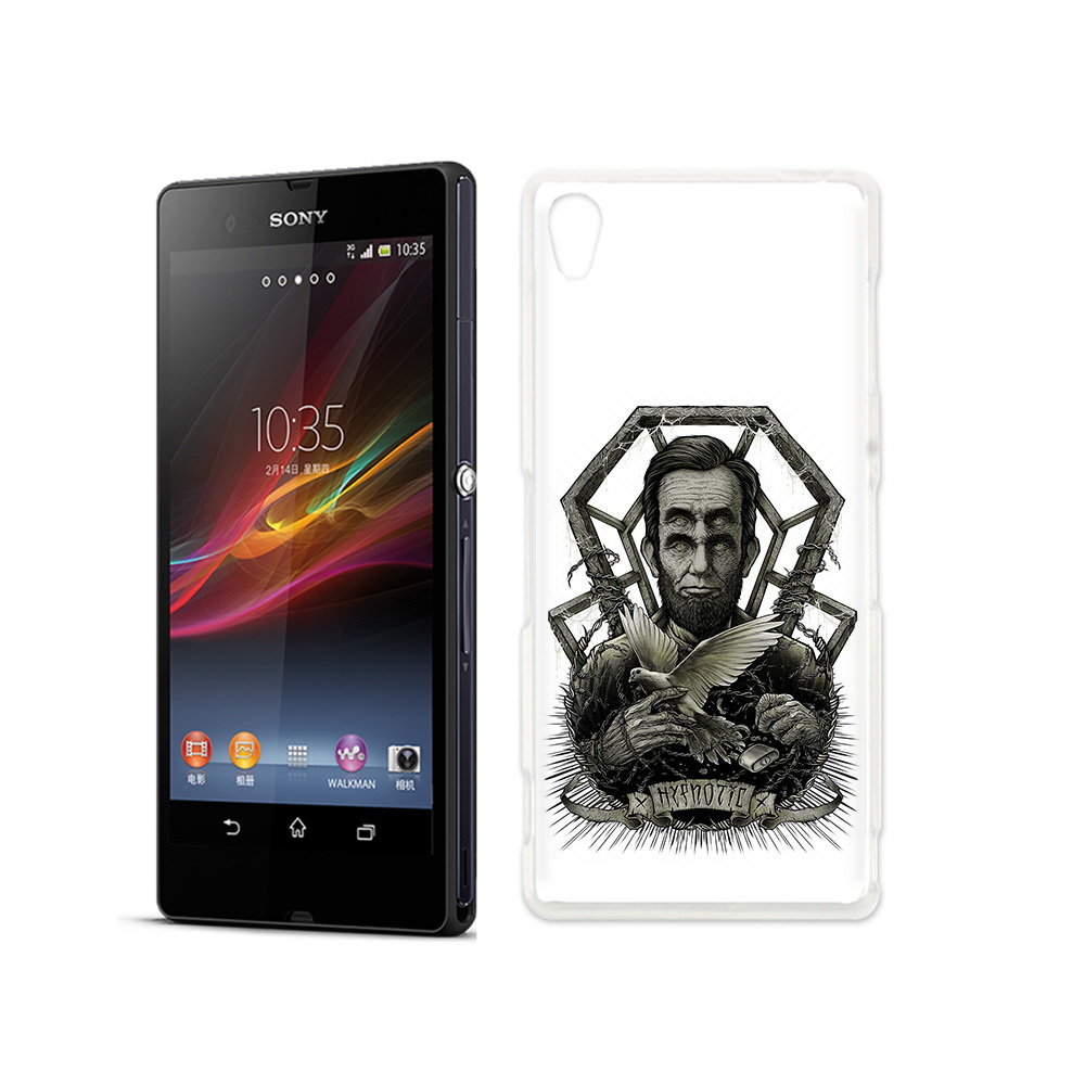 

Чехол MyPads Tocco для Sony Xperia Z франклин абстракция, Прозрачный, Tocco