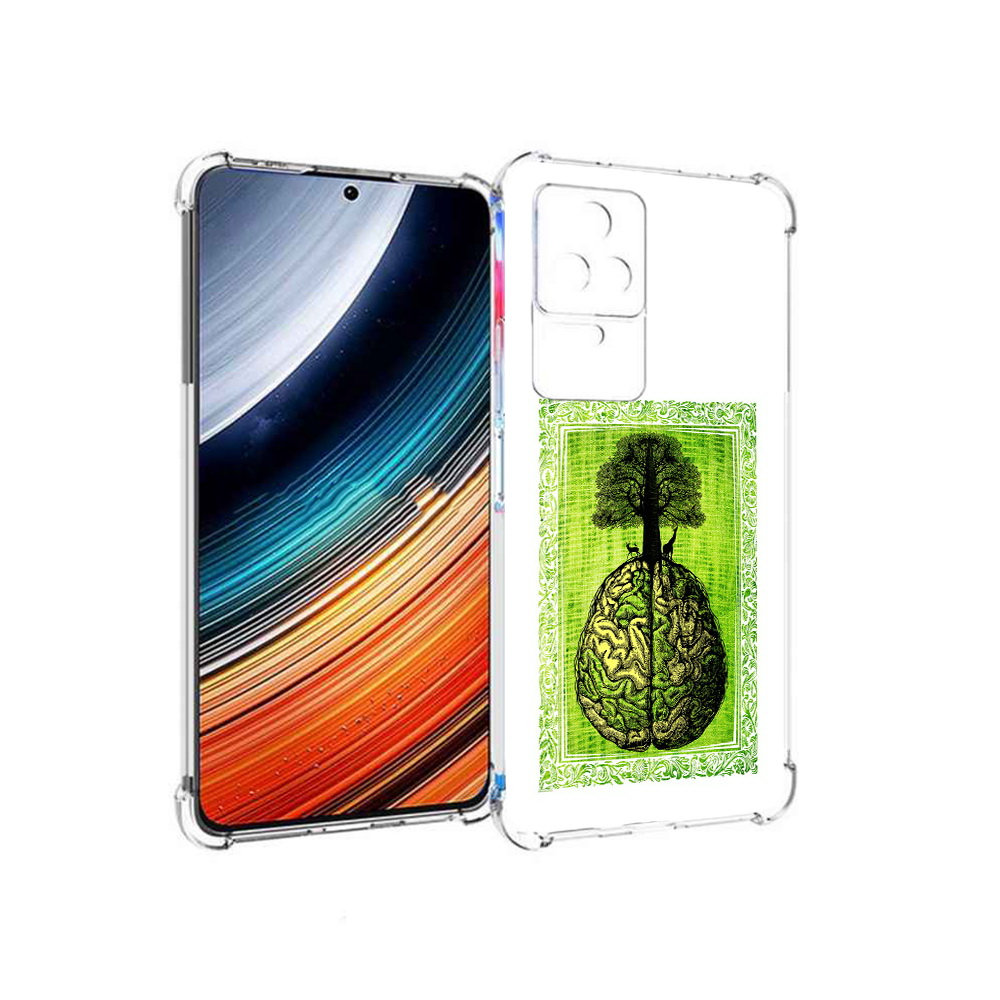 

Чехол MyPads абстракция здоровый мозг для Xiaomi Redmi K40S/Poco F4, Прозрачный, Tocco