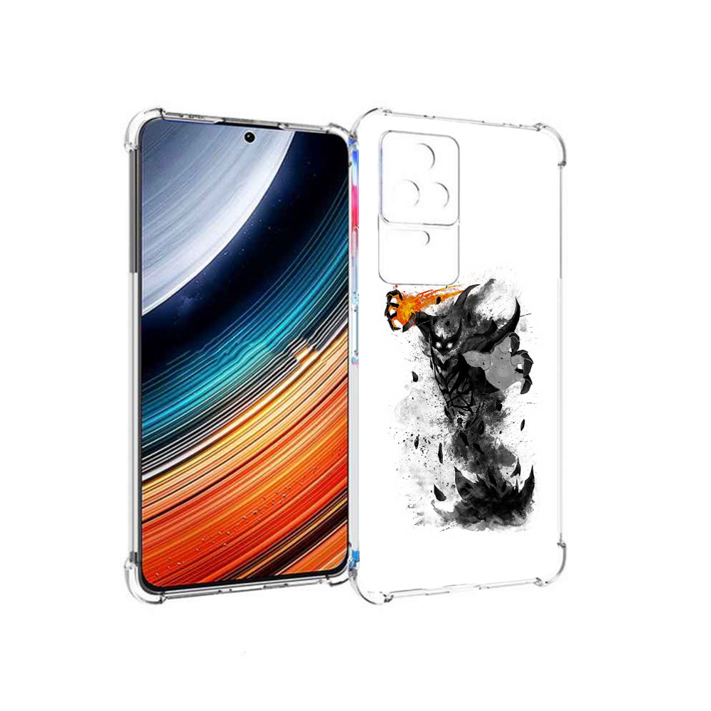 Чехол MyPads nevermore черно белый для Xiaomi Redmi K40S/Poco F4