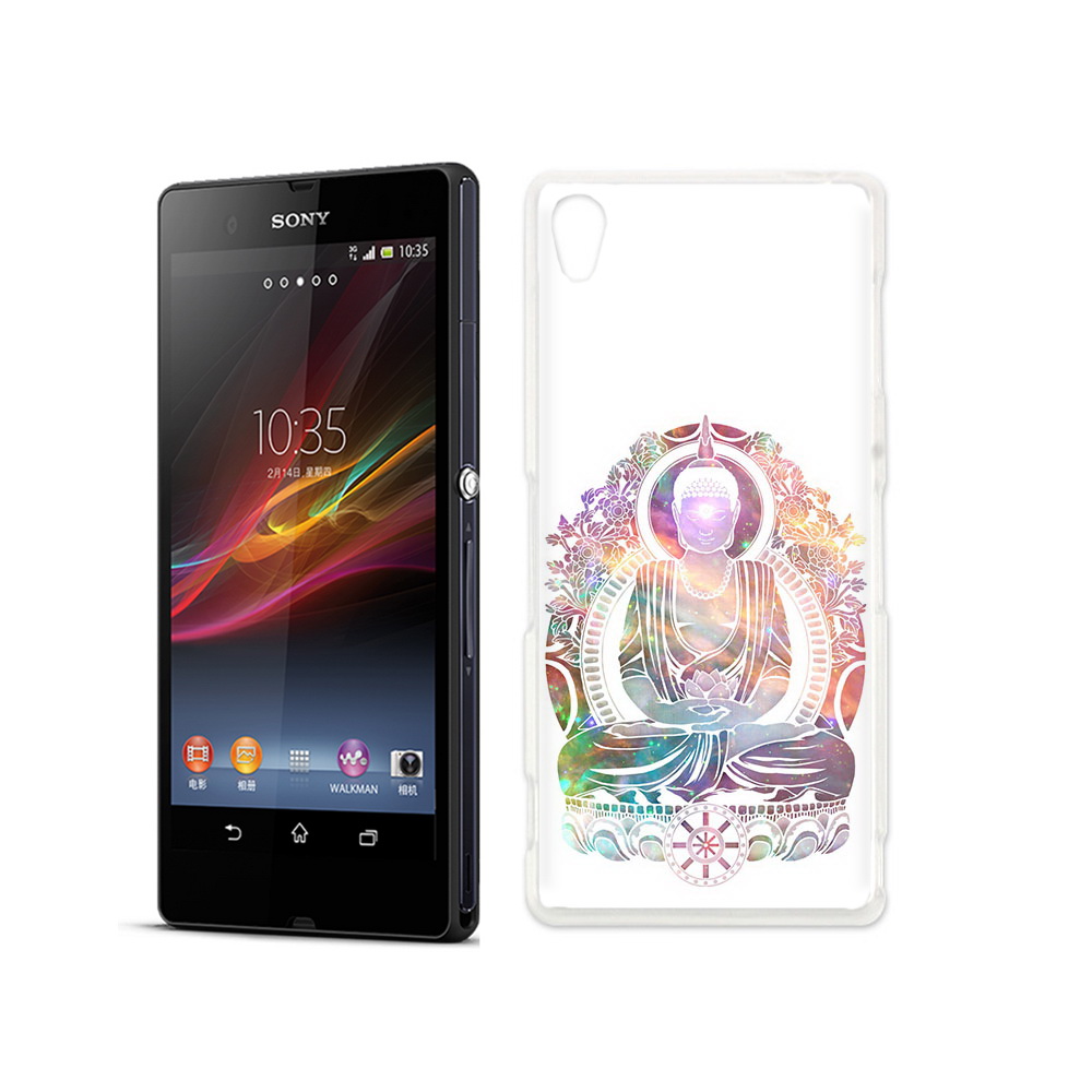 

Чехол MyPads Tocco для Sony Xperia Z умный мужчина абстракция, Прозрачный, Tocco