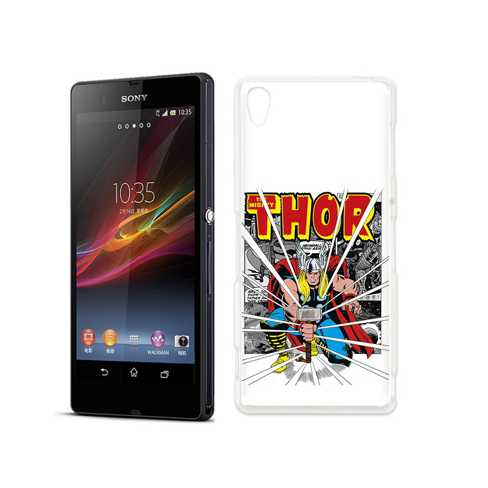 

Чехол MyPads Tocco для Sony Xperia Z тор рисунок, Прозрачный, Tocco