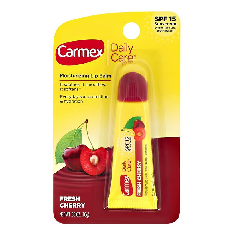 Бальзам для губ Carmex Вишня 15 SPF 10 г carmex бальзам для губ со вкусом клубники стик everyday protecting lip balm strawberry stick 4 25гр