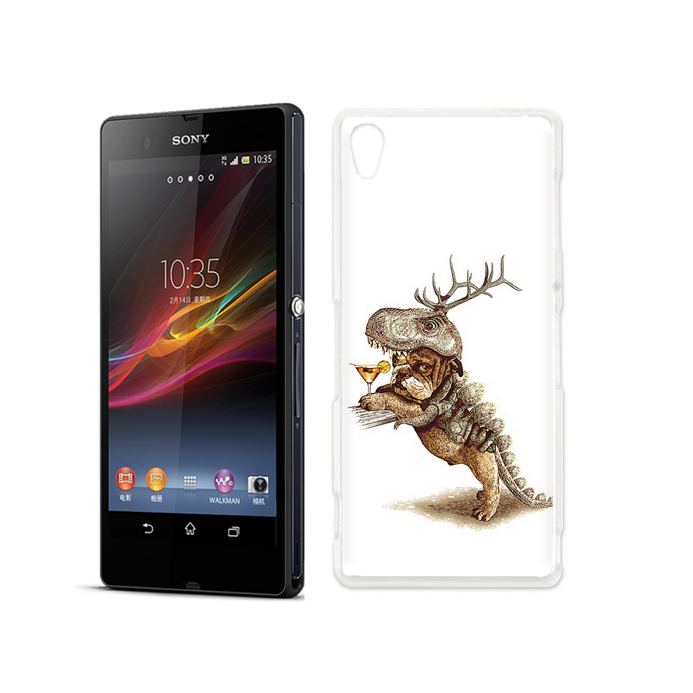 

Чехол MyPads Tocco для Sony Xperia Z тематическая вечеринка, Прозрачный, Tocco