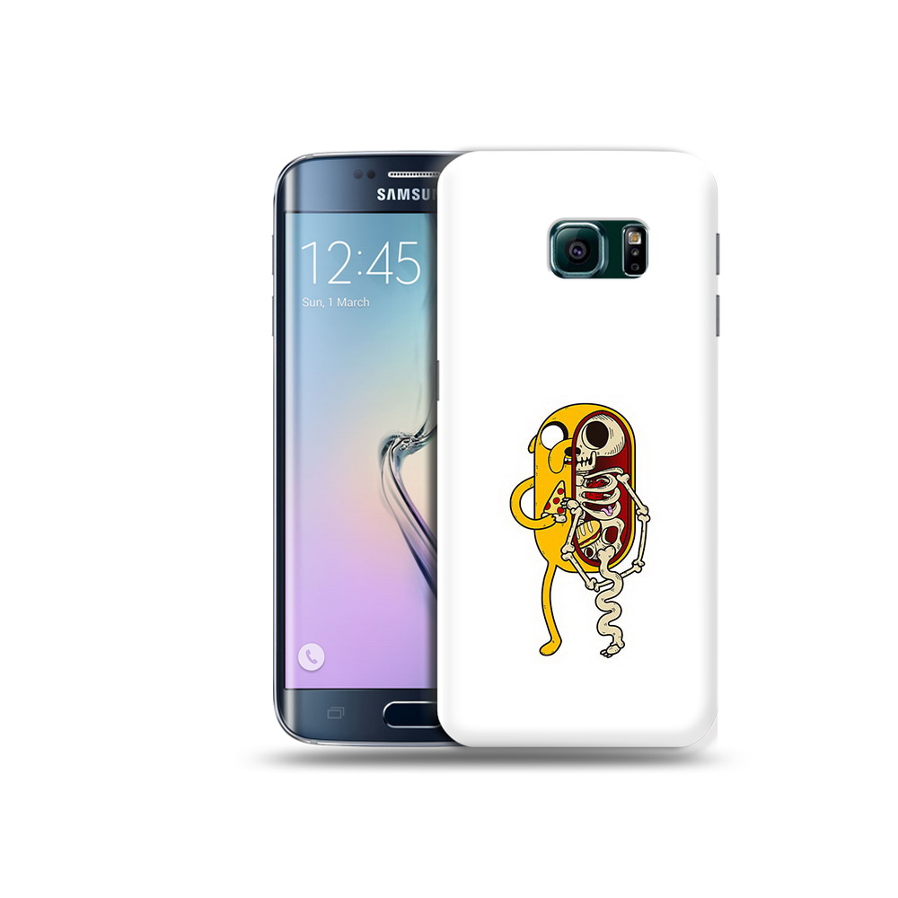 

Чехол MyPads Tocco для Samsung Galaxy S6 Edge Джейк скелет, Прозрачный, Tocco