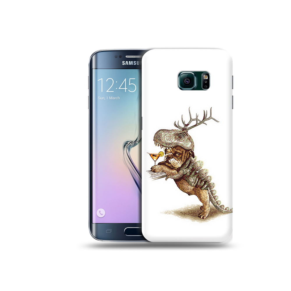 

Чехол MyPads Tocco для Samsung Galaxy S6 Edge тематическая вечеринка, Прозрачный, Tocco