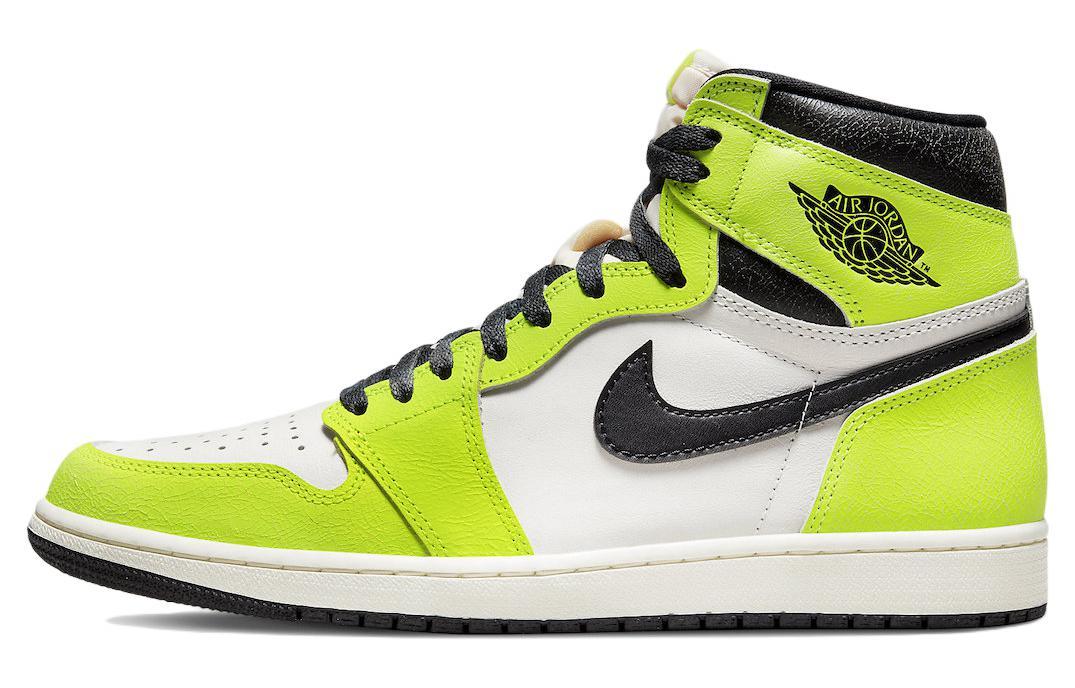 

Кеды унисекс Jordan Air Jordan 1 retro high og volt желтые 47.5 EU, Желтый, Air Jordan 1 retro high og volt