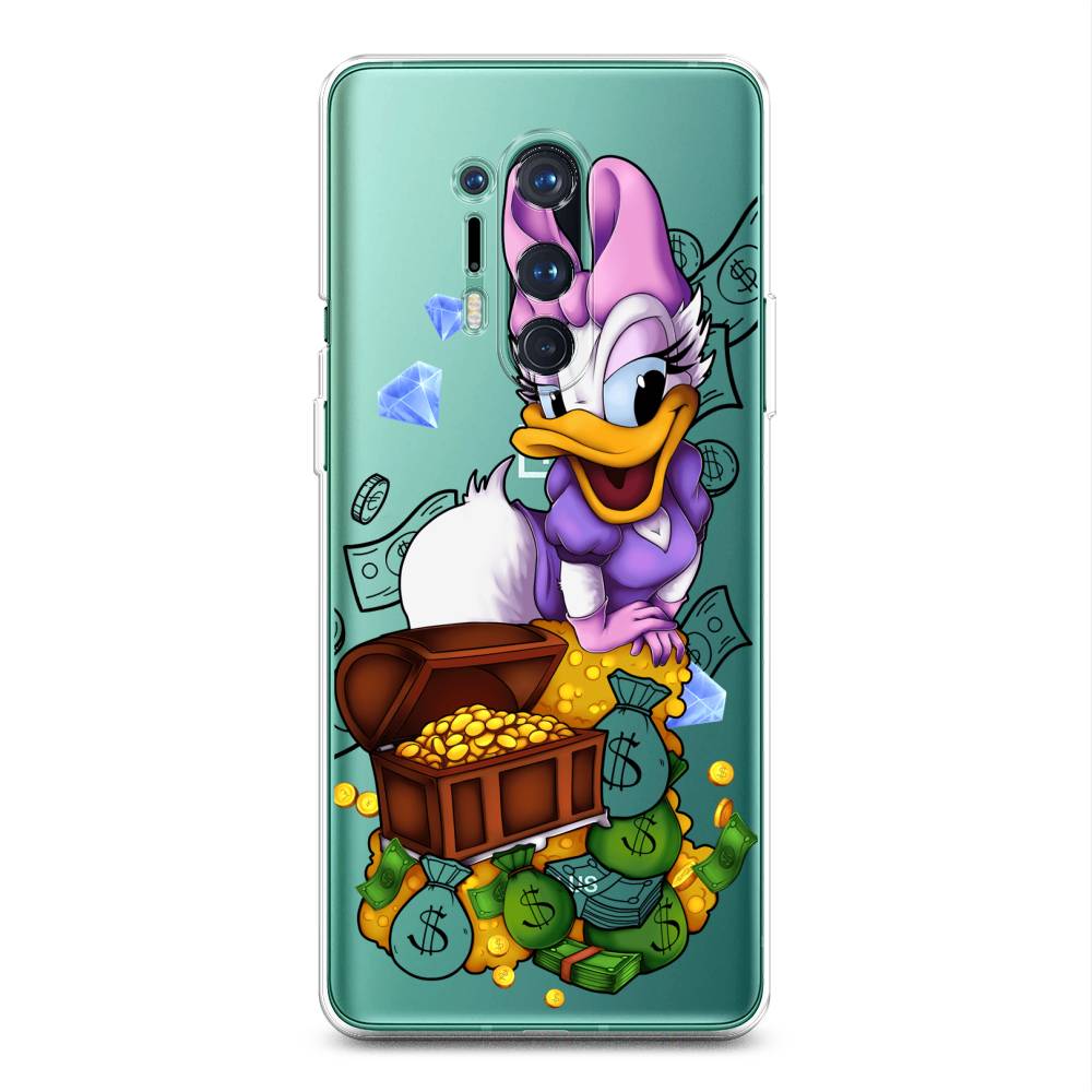 

Чехол на OnePlus 8 Pro "Rich Daisy Duck", Коричневый;белый;фиолетовый, 151050-6