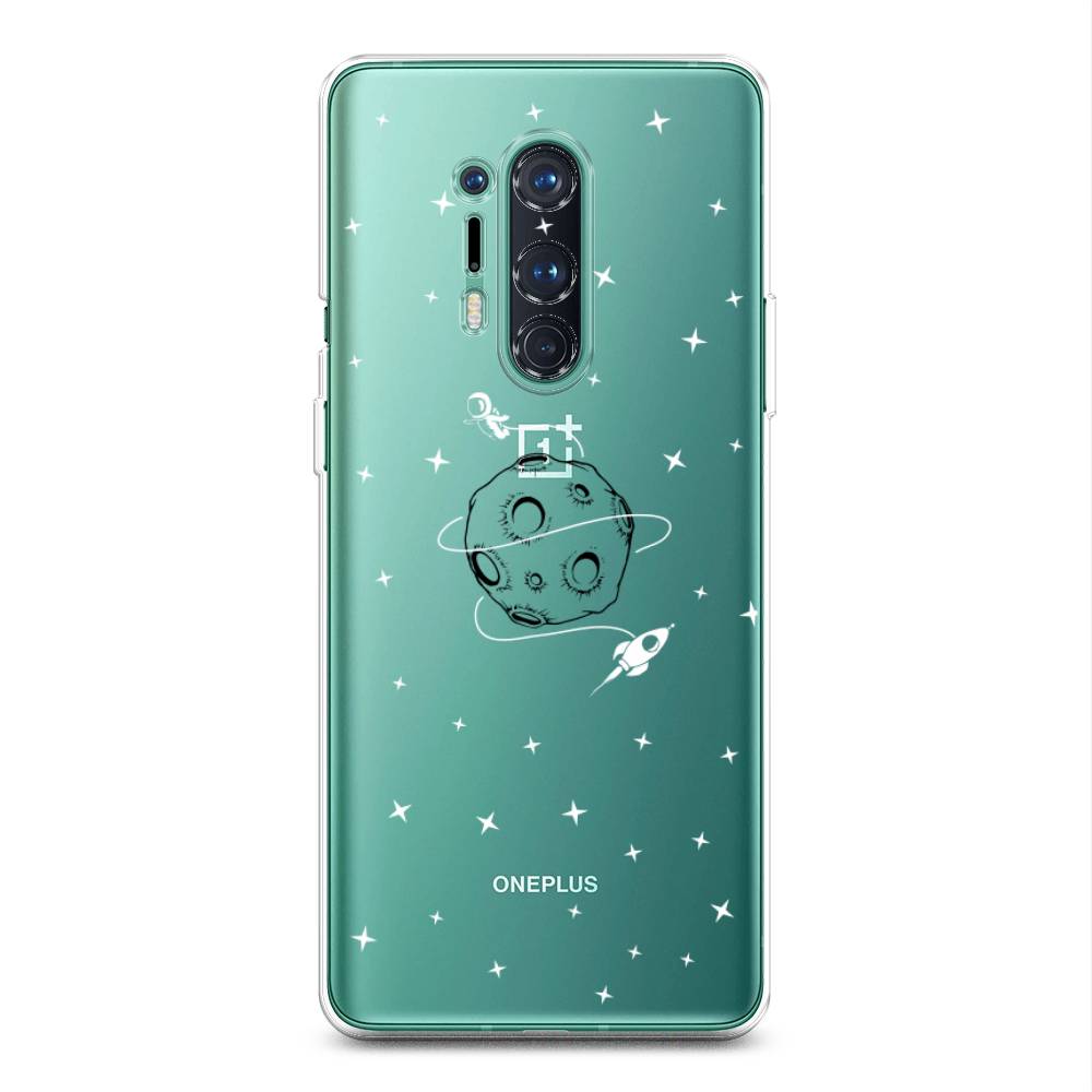 

Чехол на OnePlus 8 Pro "Полет вокруг луны", Белый;серый;черный, 151050-2