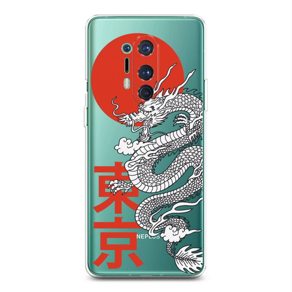 

Чехол на OnePlus 8 Pro "Китайский дракон", Черный;красный;белый, 151050-1