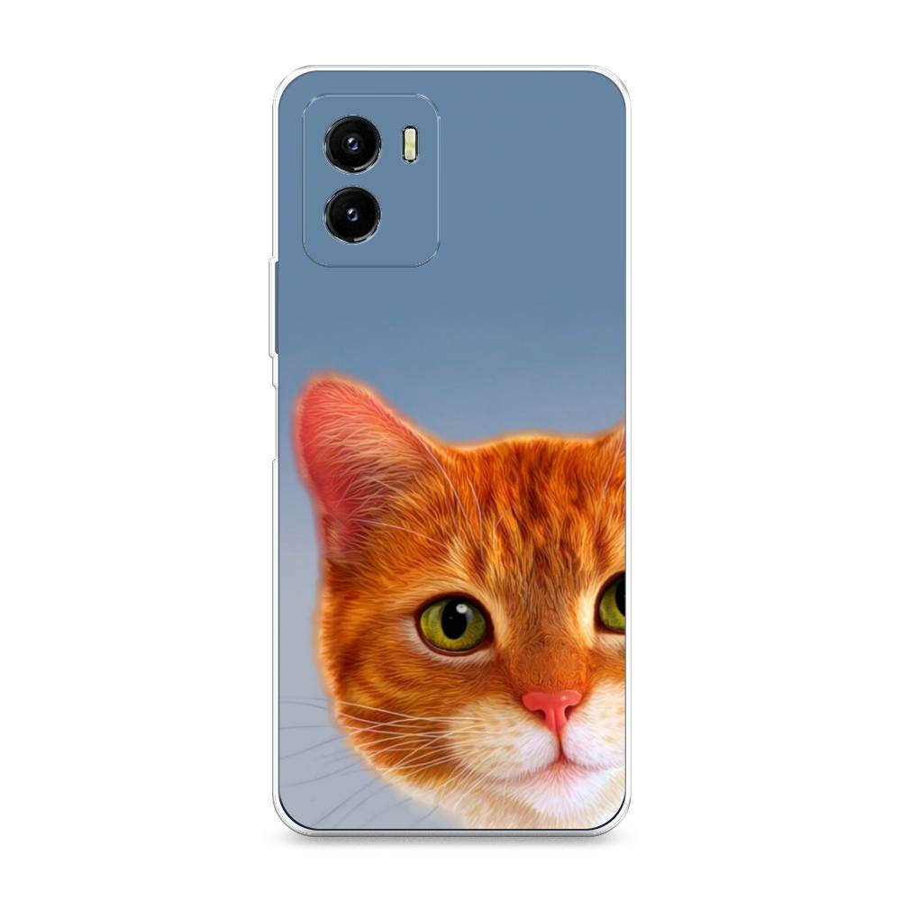 

Чехол на Vivo Y10 "Любопытный котик", Коричневый, 266450-1