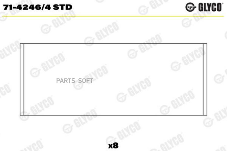 Вкладыш Шатунный Glyco арт. 71-4246/4 STD 100055350122