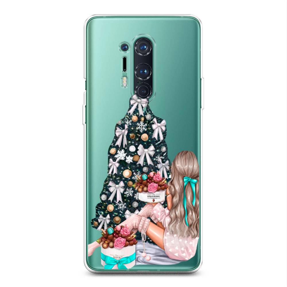 

Чехол на OnePlus 8 Pro "New Year", Зеленый;бежевый;голубой, 151050-5