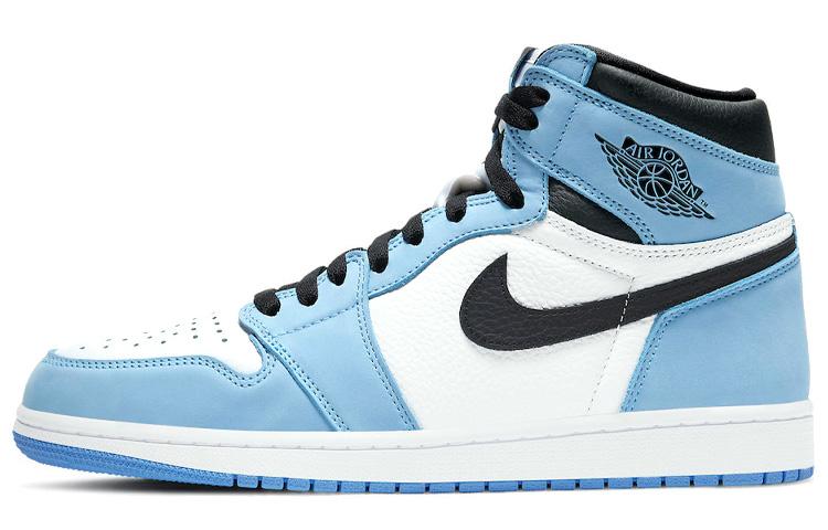 

Кеды унисекс Jordan Air Jordan 1 retro high og university blue голубые 44.5 EU, Голубой, Air Jordan 1 retro high og university blue