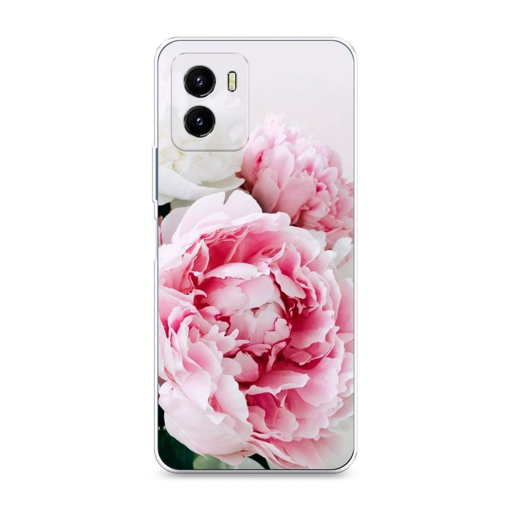 

Чехол на Vivo Y10 "Розовые и белые пионы", Розовый;белый, 266450-2