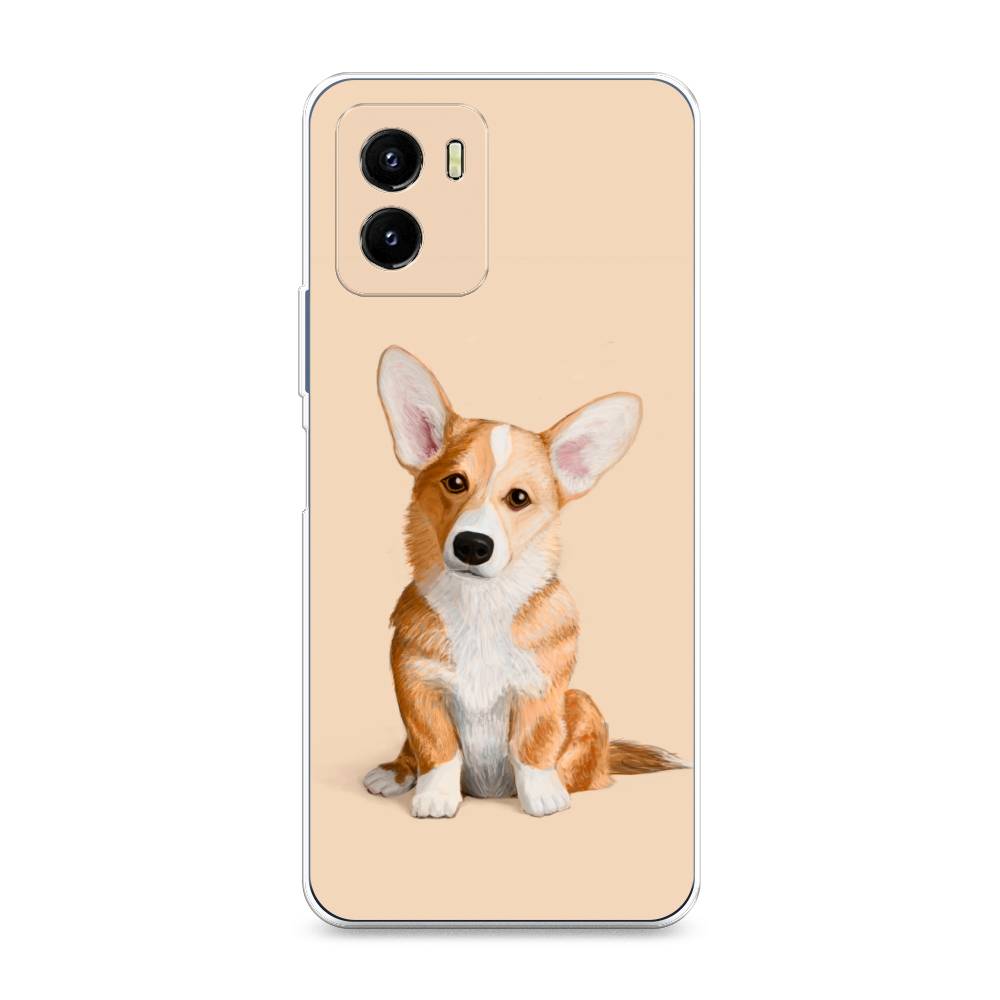 

Чехол на Vivo Y10 "Грустный Корги", Коричневый;бежевый, 266450-1