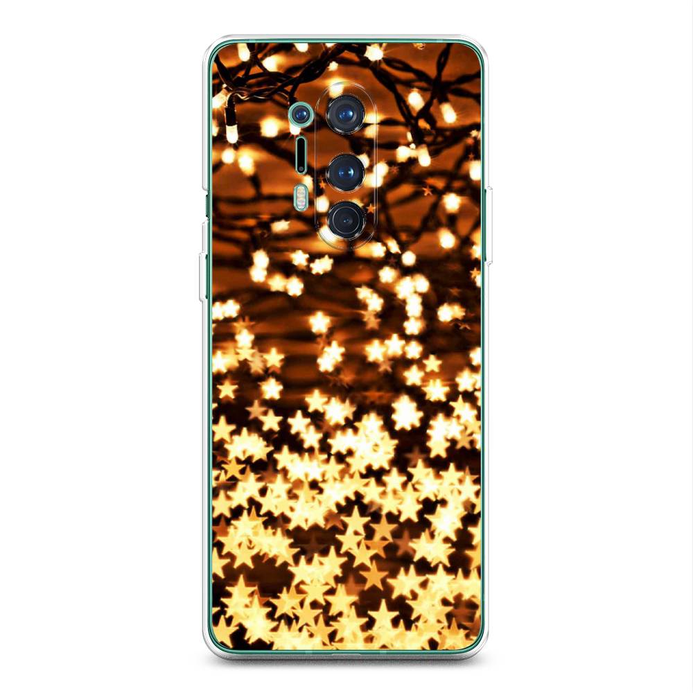 

Чехол на OnePlus 8 Pro "Новогодняя гирлянда", Золотистый, 151050-5
