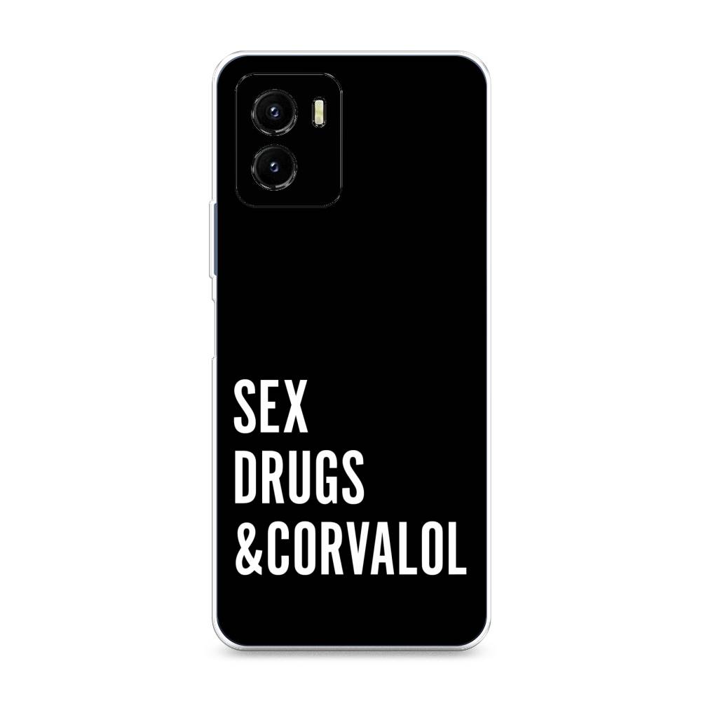 

Чехол на Vivo Y10 "Corvalol", Черный;серый;белый, 266450-6