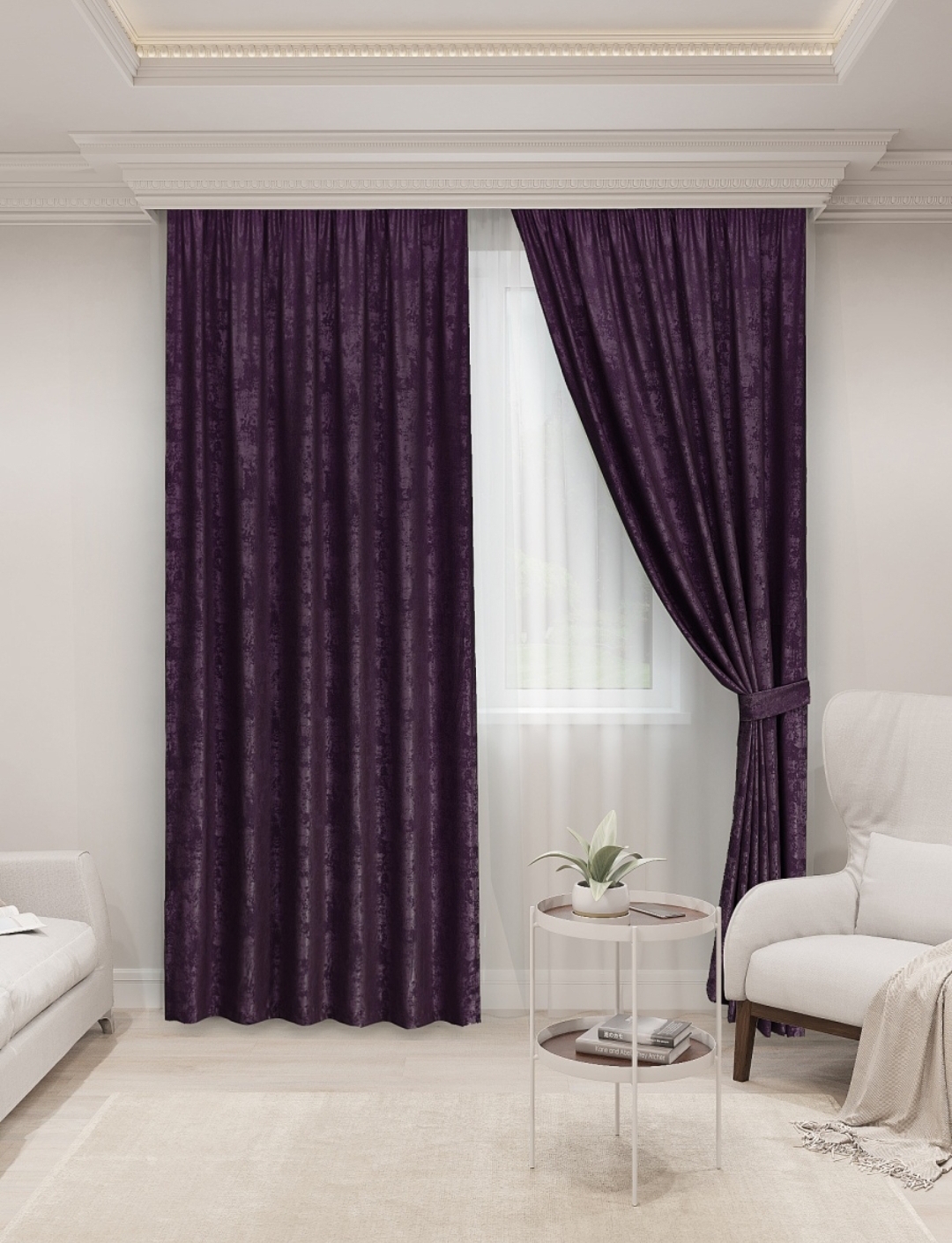 

Комплект штор MiaZZo МРАМОР 200*270 см. интерьерные классичекие с подхватами, Шторы Мрамор 200*270 2 шт