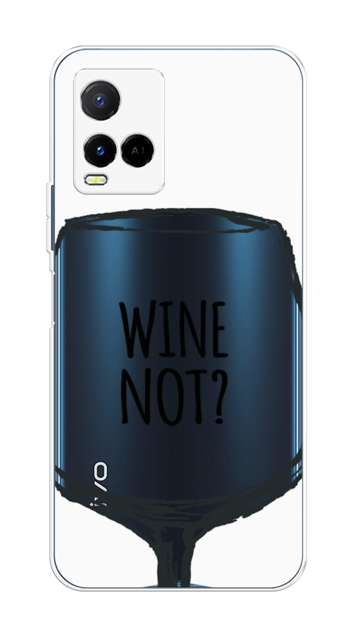 

Чехол на Vivo Y21e "Wine not white", Белый, 266350-6