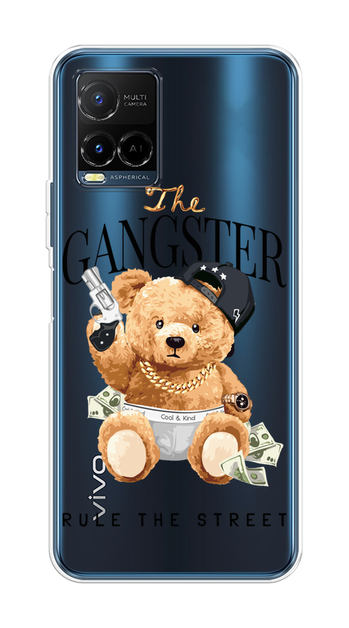 

Чехол на Vivo Y21e "The Gangster", Бежевый;серый;черный, 266350-6