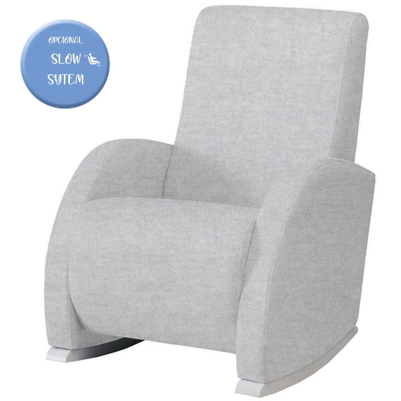 фото Кресло-качалка micuna wing/confort relax white/soft grey