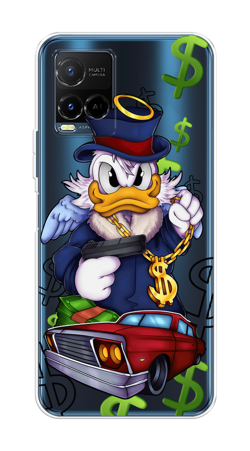 

Чехол на Vivo Y21e "Scrooge McDuck with a Gold Chain", Красный;синий;белый, 266350-6