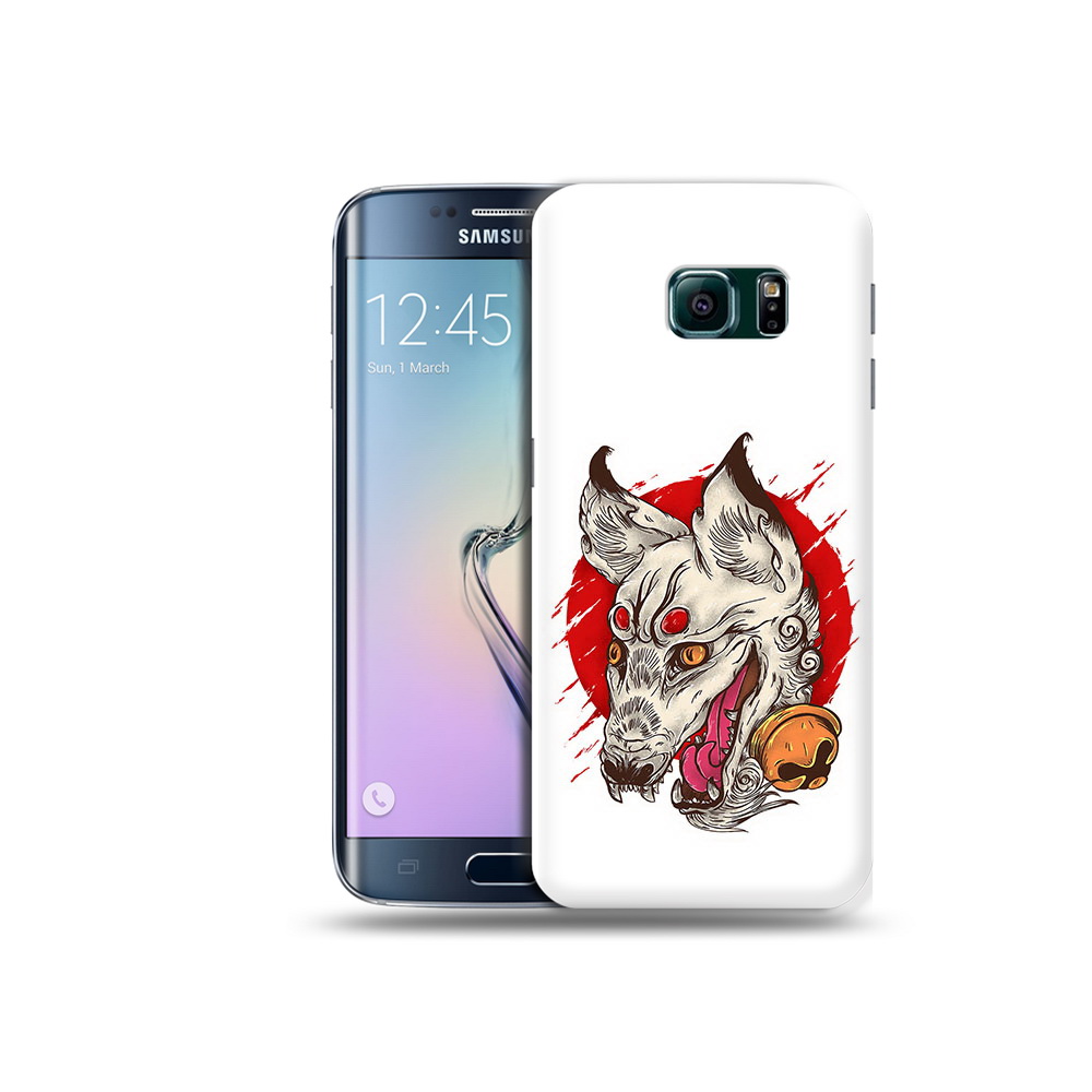 

Чехол MyPads Tocco для Samsung Galaxy S6 Edge страшная собака, Прозрачный, Tocco