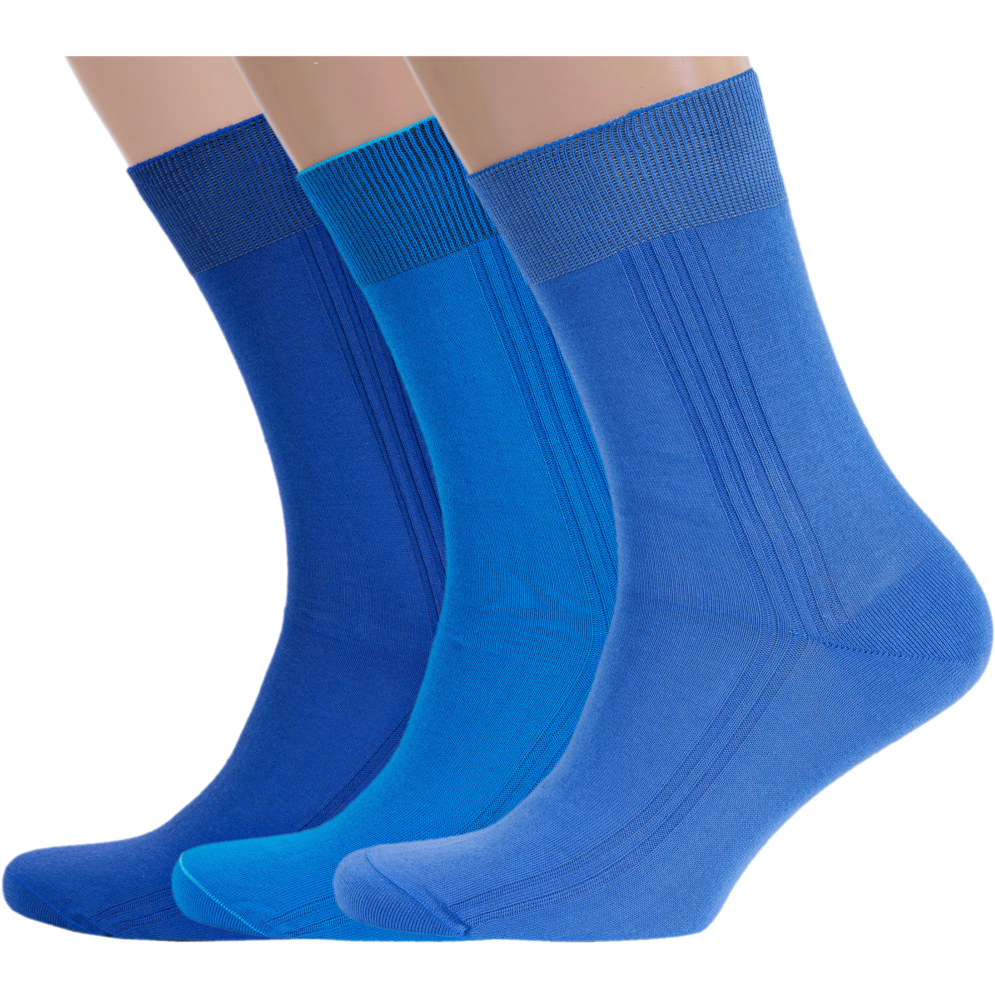 

Комплект носков мужских Rusocks бирюзовых; голубых; синих, Бирюзовый;голубой;синий, 3-М3-11001