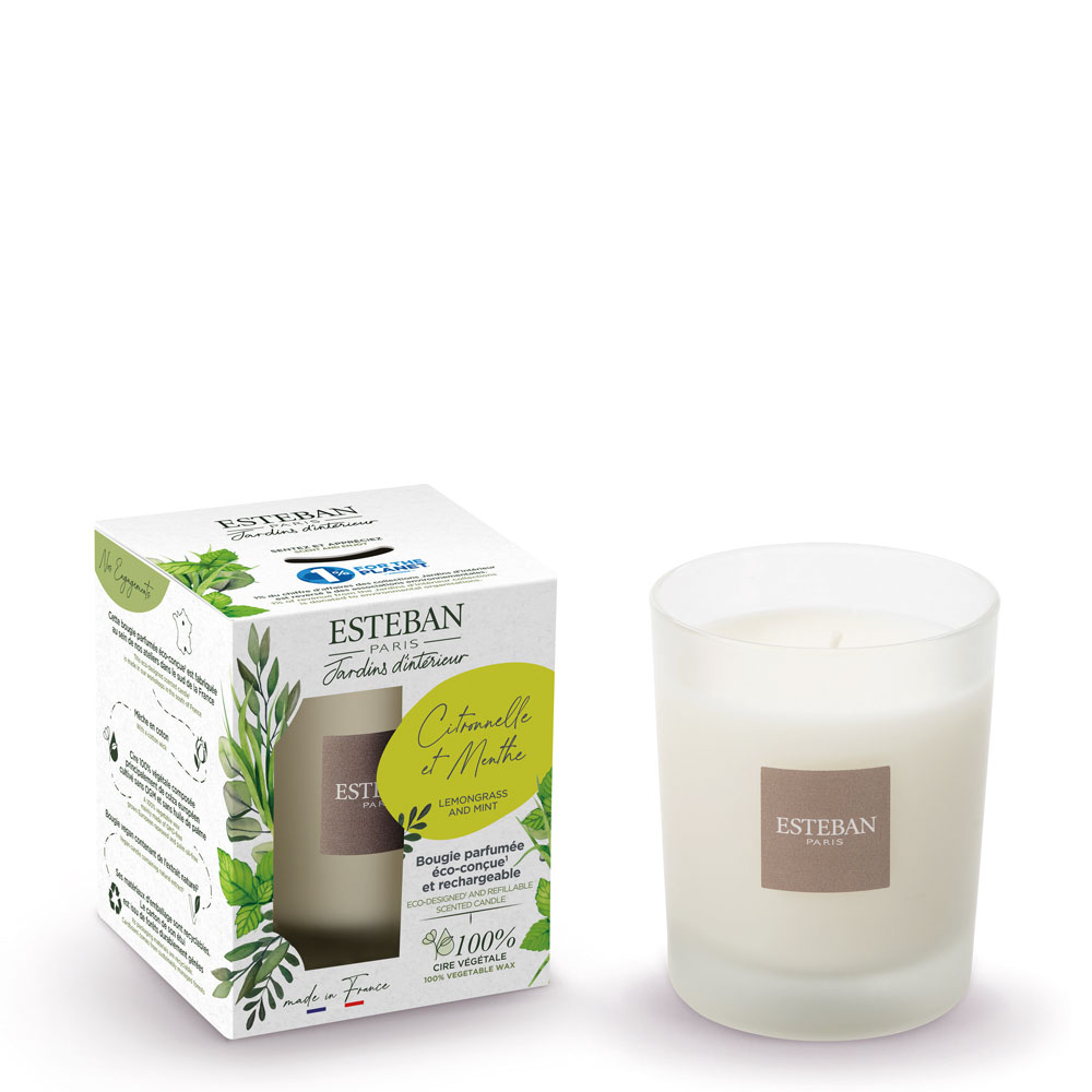 

Ароматическая свеча Esteban ЛЕМОНГРАСС и МЯТА Lemongrass & Mint 180 г