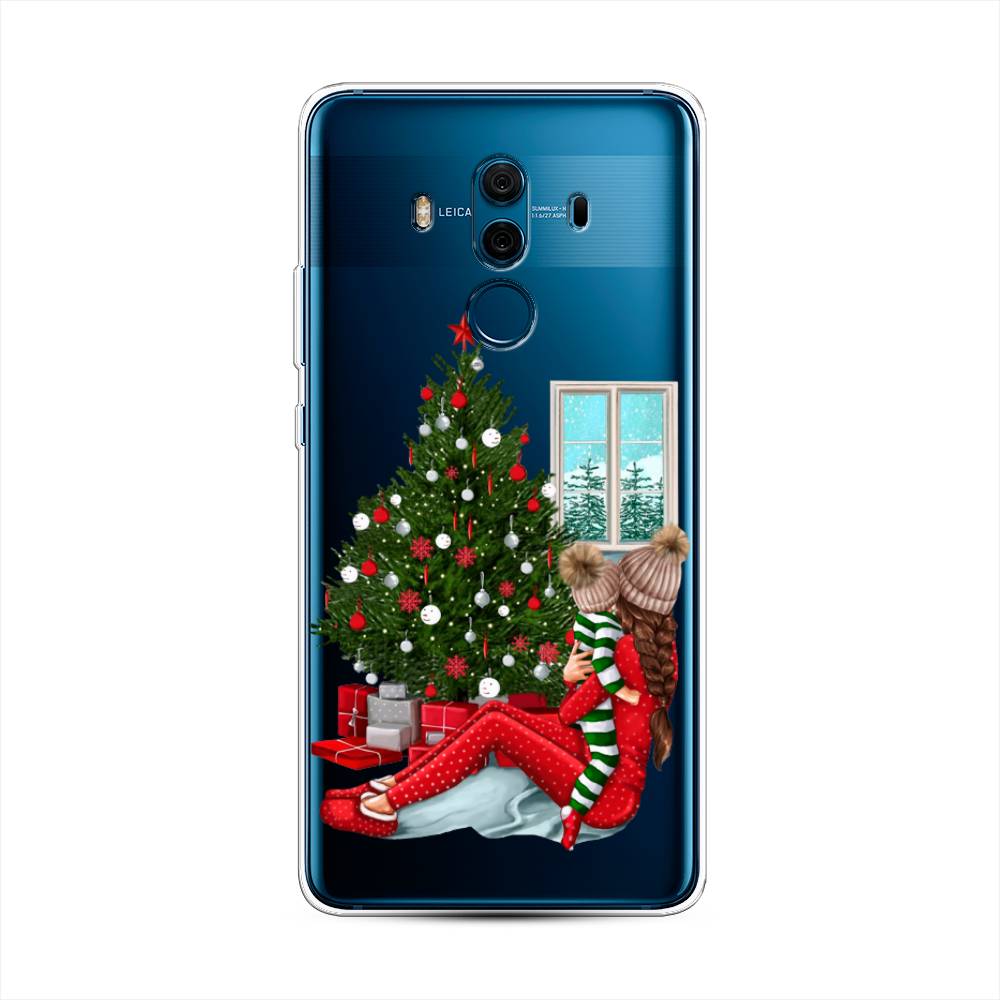 

Чехол на Huawei Mate 10 Pro "Новый год с мамой", Красный;зеленый;голубой, 63450-6