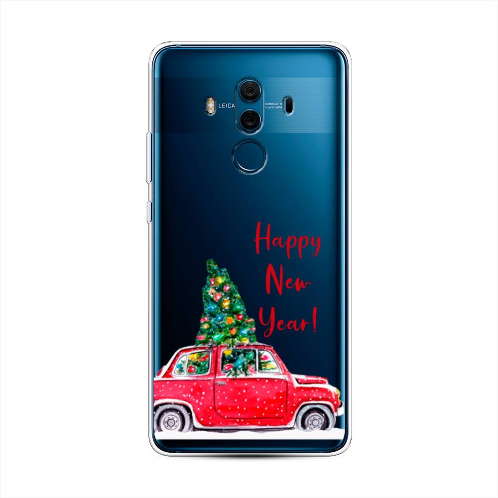 

Чехол на Huawei Mate 10 Pro "Happy New Year", Красный;зеленый, 63450-5