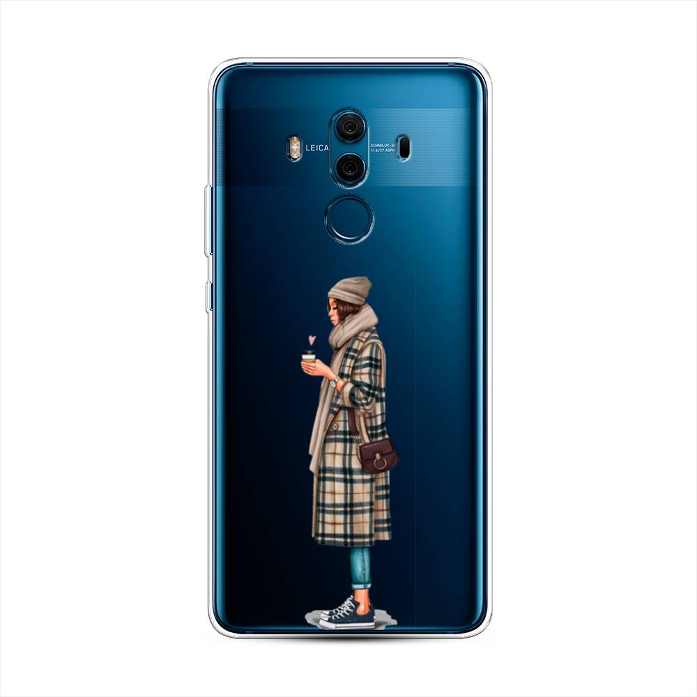 

Чехол на Huawei Mate 10 Pro "Утренний кофе", Коричневый;бежевый, 63450-6