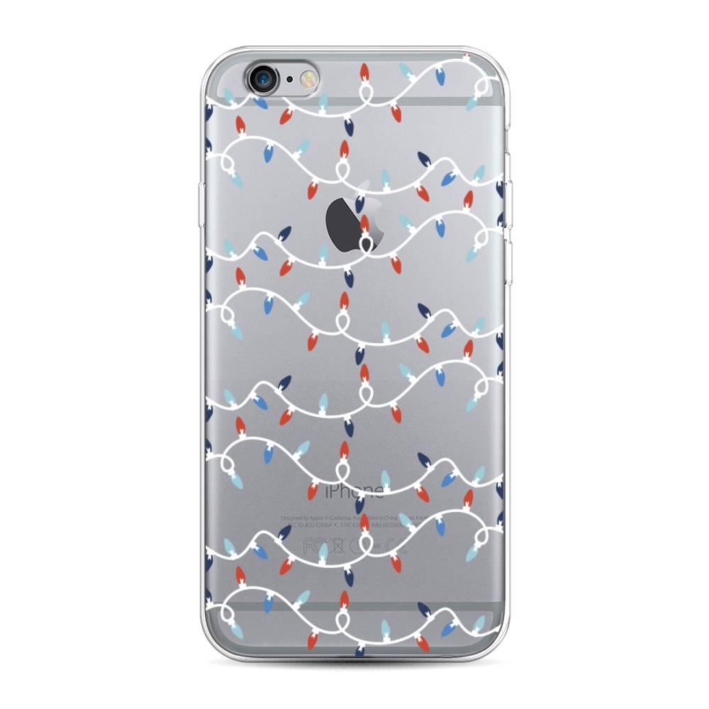 

Чехол для Apple iPhone 6/6S "Разноцветная гирлянда", Белый;красный;синий, 10450-5