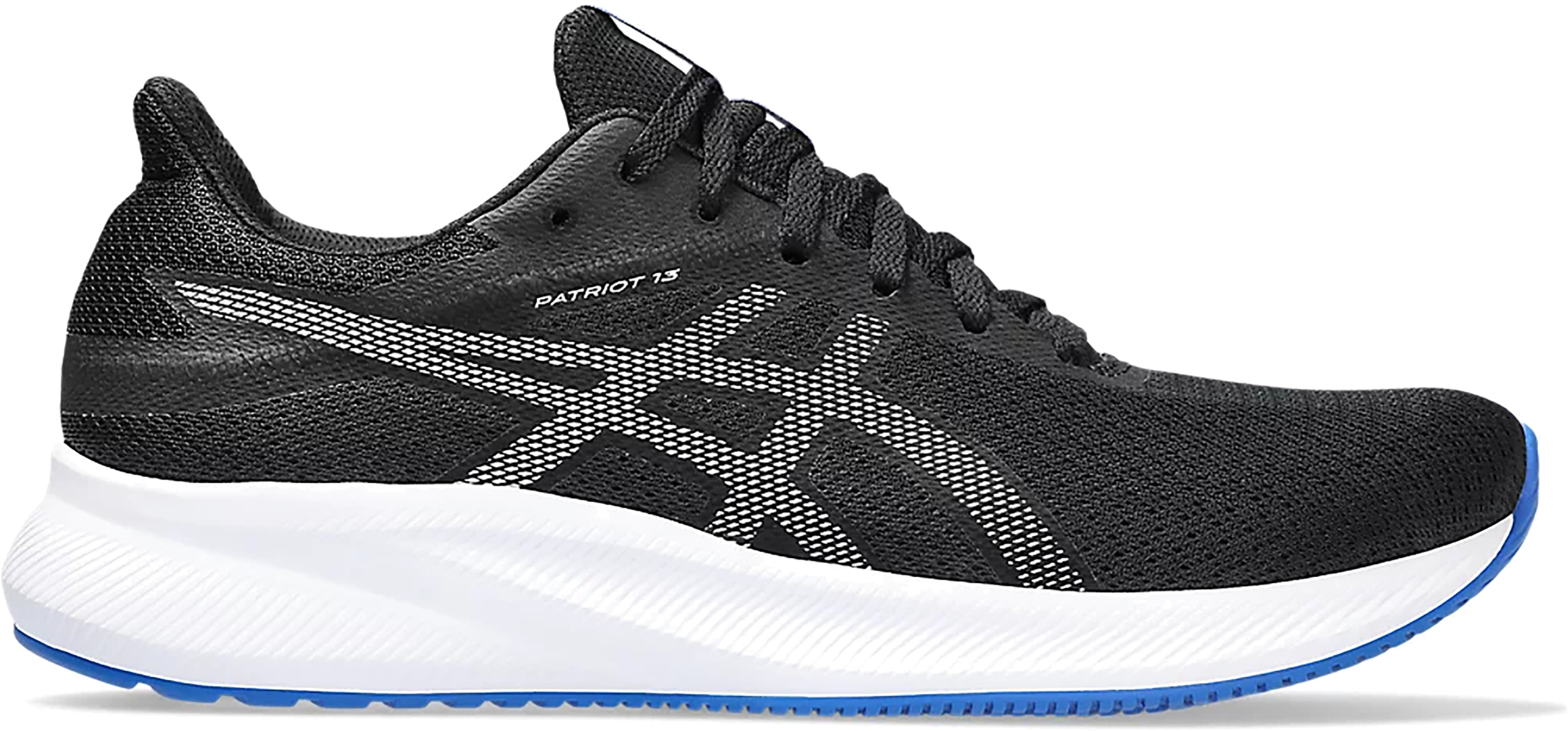 

Кроссовки мужские Asics PATRIOT 13 черные 11,5 US, Черный, PATRIOT 13