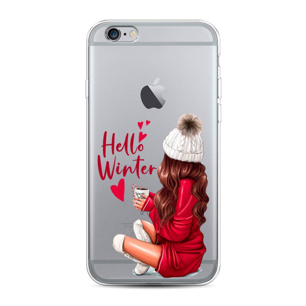 

Чехол для Apple iPhone 6/6S "Hello winter", Красный;белый;коричневый, 10450-5