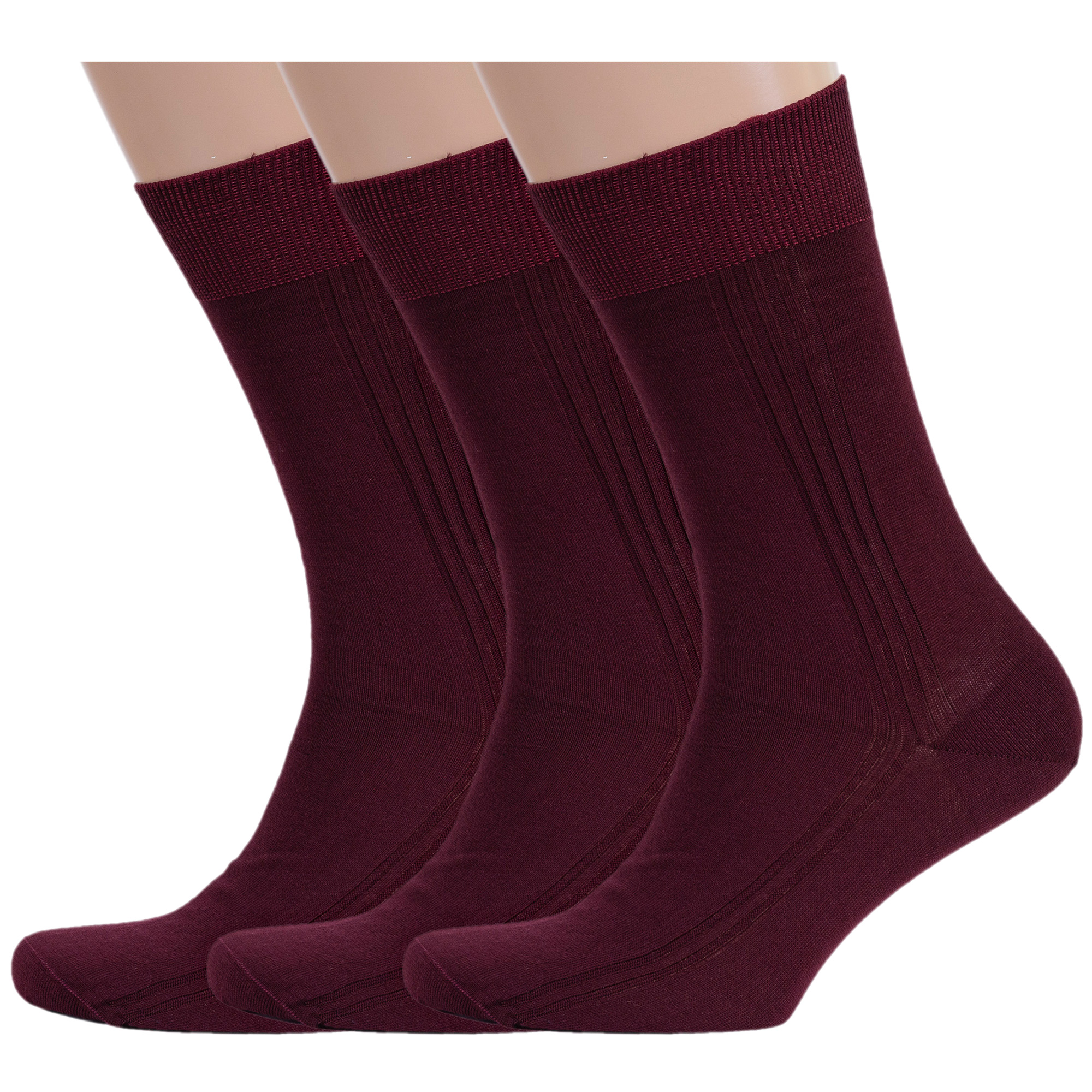 

Комплект носков мужских Rusocks 3-М3-11001 бордовых 29, Бордовый, 3-М3-11001
