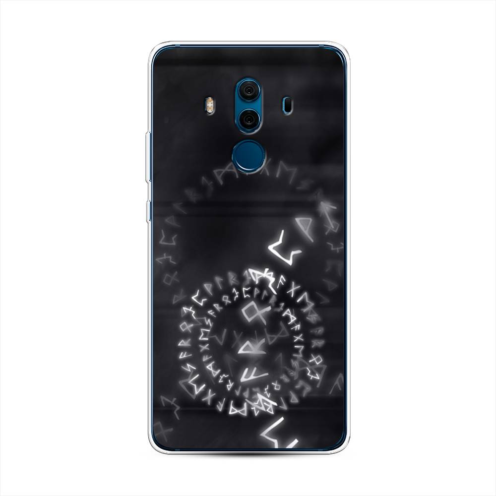 

Чехол на Huawei Mate 10 Pro "Руны", Серый;черный, 63450-3