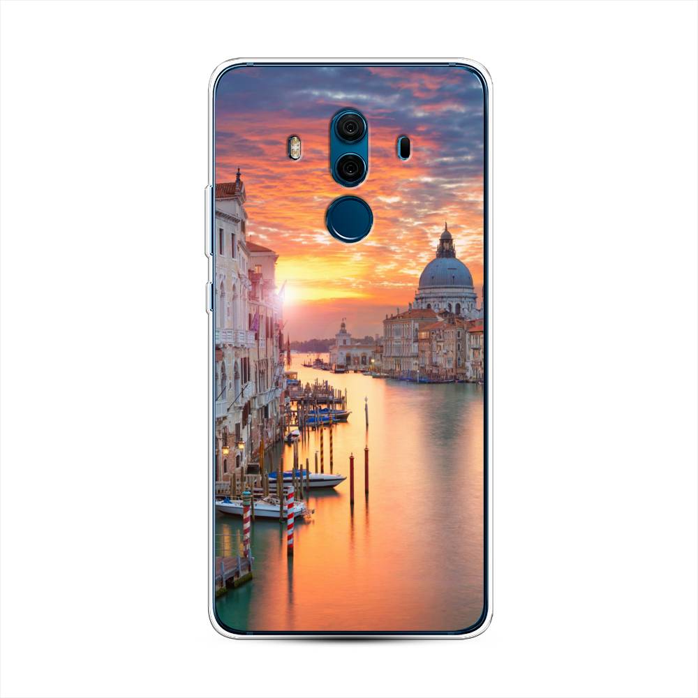 

Чехол на Huawei Mate 10 Pro "Восход 11", Розовый;оранжевый, 63450-2