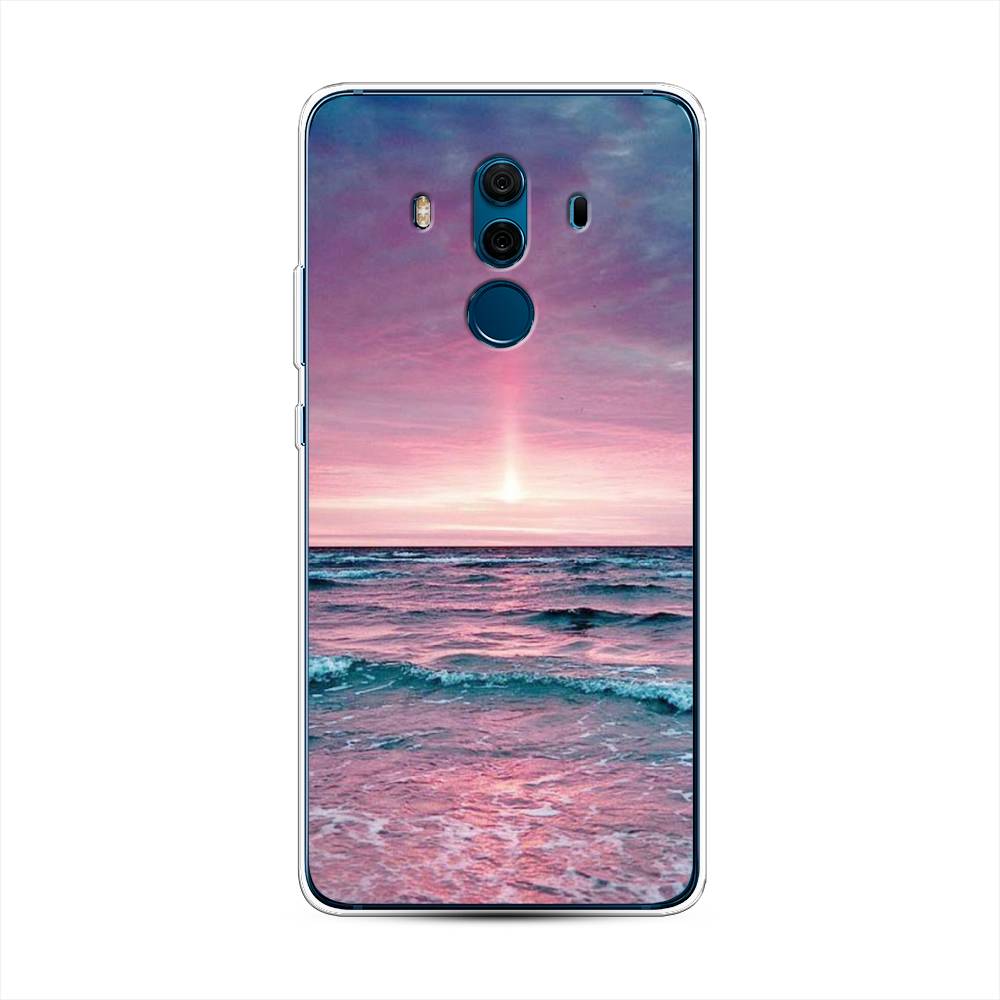 

Чехол на Huawei Mate 10 Pro "Восход 3", Розовый;голубой, 63450-2