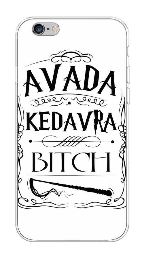 

Чехол на Apple iPhone 6/6S "Avada kedavra bitch", Белый;серый;черный, 10450-6