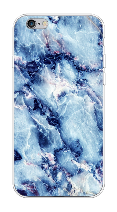 

Чехол на Apple iPhone 6/6S "Мрамор с синими прожилками", Синий, 10450-3