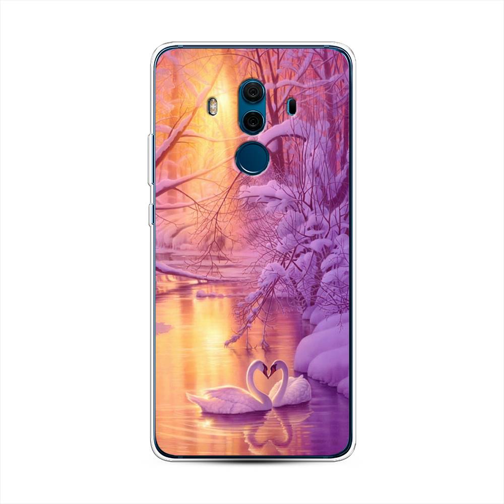 

Чехол на Huawei Mate 10 Pro "Зима 1", Фиолетовый;желтый, 63450-2