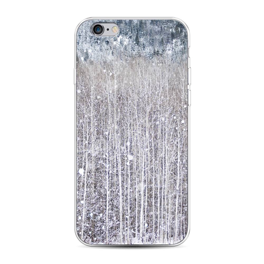 

Чехол для Apple iPhone 6/6S "Снежный лес", Бежевый;серый;белый, 10450-5