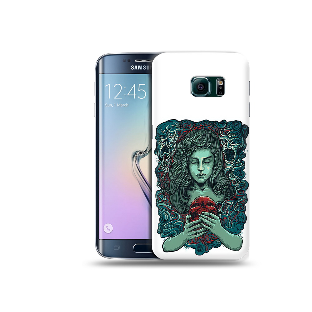 

Чехол MyPads Tocco для Samsung Galaxy S6 Edge спящая девушка, Прозрачный, Tocco