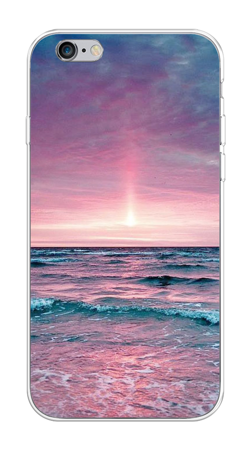 

Чехол на Apple iPhone 6/6S "Восход 3", Розовый;голубой, 10450-2